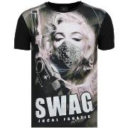 T-shirt Korte Mouw Local Fanatic Marilyn Monroe SWAG