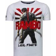 T-shirt Korte Mouw Local Fanatic Rambo Shine Rhinestone