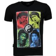 T-shirt Korte Mouw Local Fanatic Bruce Lee Ying Yang