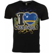 T-shirt Korte Mouw Local Fanatic I Love Curacao