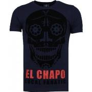 T-shirt Korte Mouw Local Fanatic El Chapo Flockprint