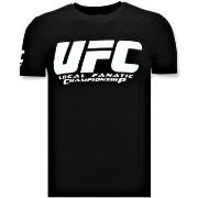 T-shirt Korte Mouw Local Fanatic UFC Championship Print