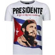 T-shirt Korte Mouw Local Fanatic Presidente Rhinestone