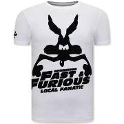 T-shirt Korte Mouw Local Fanatic Grappige Fast And Furious