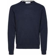 Trui Selected Wool Jumper New Coban - Sky Captain Kelp