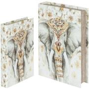 Manden en dozen Signes Grimalt Olifant Boekenboxen Set 2U