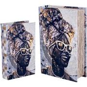 Manden en dozen Signes Grimalt Afrikaanse Boekbox 2 Eenheden