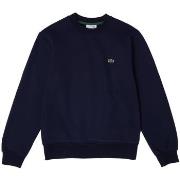Sweater Lacoste Organic Brushed Cotton Sweatshirt - Bleu Marine