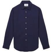 Overhemd Lange Mouw Portuguese Flannel Teca Shirt - Navy