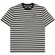 T-shirt Edwin Basic Stripe T-Shirt - Black/White