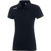 T-shirt Errea Polo Team Ladies Mc Ad Nero