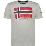 T-shirt Korte Mouw Geographical Norway SW1239HGNO-BLENDED GREY