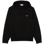 Sweater Lacoste Organic Brushed Cotton Hoodie - Noir