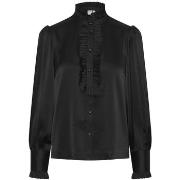 Blouse Y.a.s YAS Frilla Shirt L/S - Black