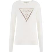 Sweater Guess Ls Rn Diane Triangle Logo Swtr