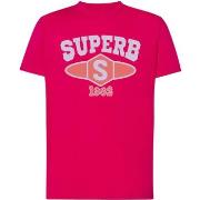 T-shirt Korte Mouw Superb 1982 SPRBCA-2201-PINK