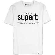 T-shirt Korte Mouw Superb 1982 3000-WHITE