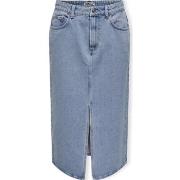 Rok Only Noos Bianca Midi Skirt - Light Blue Denim