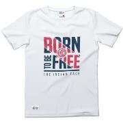 T-shirt Korte Mouw The Indian Face Born to be Free