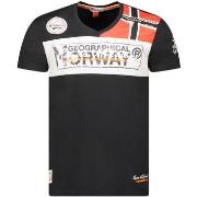 T-shirt Korte Mouw Geographical Norway SX1130HGN-Black