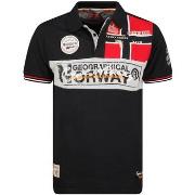 Polo Shirt Korte Mouw Geographical Norway SX1132HGN-Black