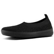 Ballerina's FitFlop ÜBERKNIT TM SLIP-ON BALLERINA ALL BLACK CO