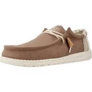 Nette schoenen HEYDUDE WALLY LINEN NATURAL