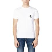 Polo Shirt Lange Mouw Calvin Klein Jeans CORE MONOLOGO POCKET SLIM TEE...