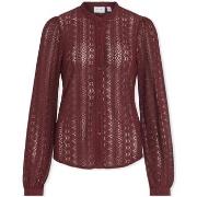 Blouse Vila Noos Chikka Lace Shirt L/S - Cabernet