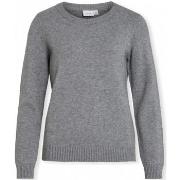 Trui Vila Noos Ril O-Neck L/S - Medium Grey