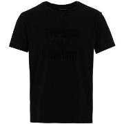 T-shirt Emporio Armani Beach Woven Logo T-Shirt - Black