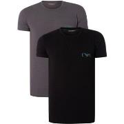 Pyjama's / nachthemden Emporio Armani Set Van 2 Lounge T-Shirts Met Ro...