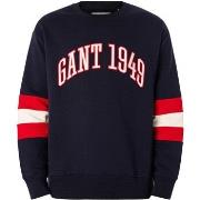 Sweater Gant Sweatshirt Met Kleurblokken Op De Mouwen