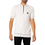 Polo Shirt Korte Mouw Trojan Basketgeweven Poloshirt Van Fijne Dikte