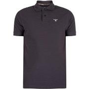 Polo Shirt Korte Mouw Barbour Piqué Poloshirt Met Schotse Ruit