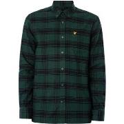 Overhemd Lange Mouw Lyle &amp; Scott Tonaal geruit flanellen overhemd