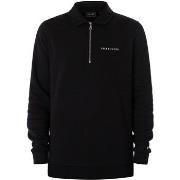 Sweater Lyle &amp; Scott Geborduurd sweatshirt met kwartrits en kraag