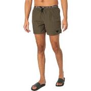 Zwembroek Emporio Armani Dubbele tailleband zwemshort