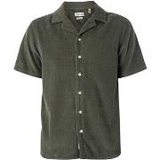 Overhemd Korte Mouw Solid Hersenen Shirt Met Korte Mouwen