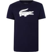 T-shirt Korte Mouw Lacoste Sport T-Shirt Met 3D-Print En Krokodil