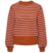 Trui Y.a.s YAS Dela Knit L/S - Meerkat/Orchid