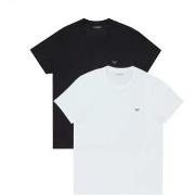 T-shirt Emporio Armani Lounge 2 Pack Crew T-Shirts White/Black