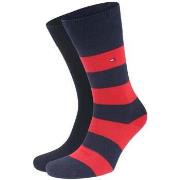 Sokken Tommy Hilfiger Two Pack Knitted Rugby Socks Navy Tommy Original