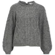 Trui Object Smilla Knit - Medium Grey Melange