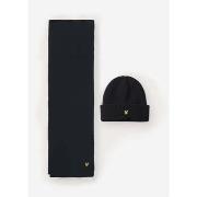 Sjaal Lyle &amp; Scott Lambswool ribbed beanie scarf set