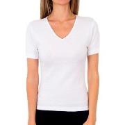 T-shirt Korte Mouw Abanderado P04AN-BLANCO