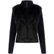 Sweater Guess Ls Fur Mix Zip Frnt Mila Cardi