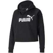 Fleece Jack Puma Ess Cropped Logo Hoodie Fl