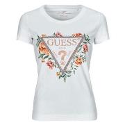 T-shirt Korte Mouw Guess TRIANGLE FLOWERS