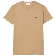 T-shirt Lacoste Cotton Pima Crew Neck T-Shirt Beige